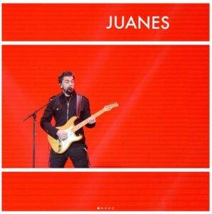 juanes wears nathalia gaviria during his amarte tour