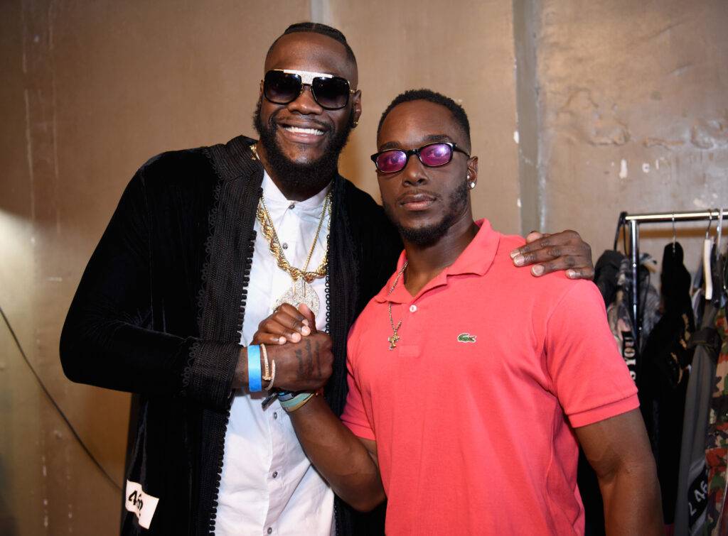 Deontay Wilder and Marcus Peterson at LAFW FW19 by Art Hearts Fashion